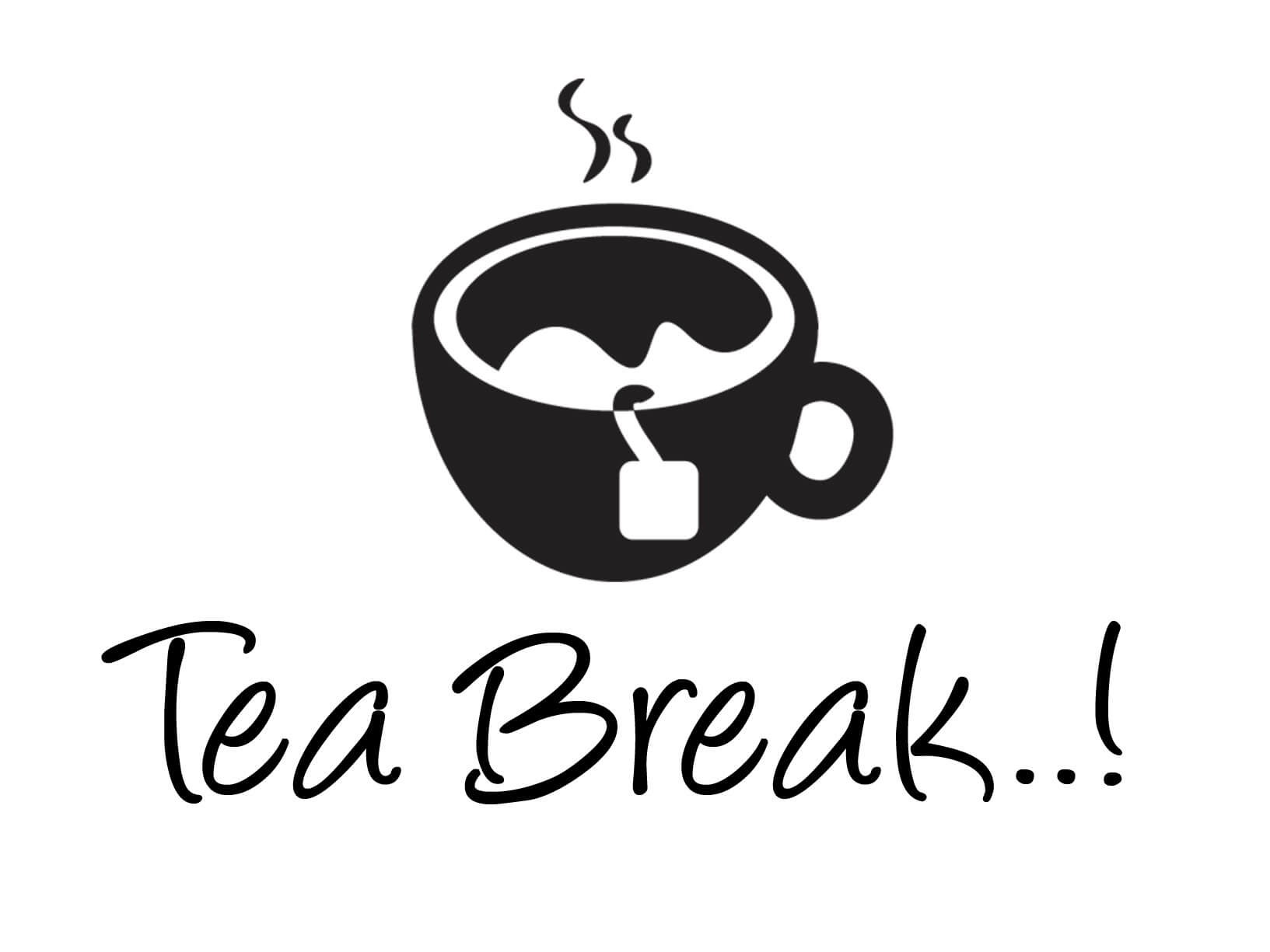 Muursticker "Tea break..!"