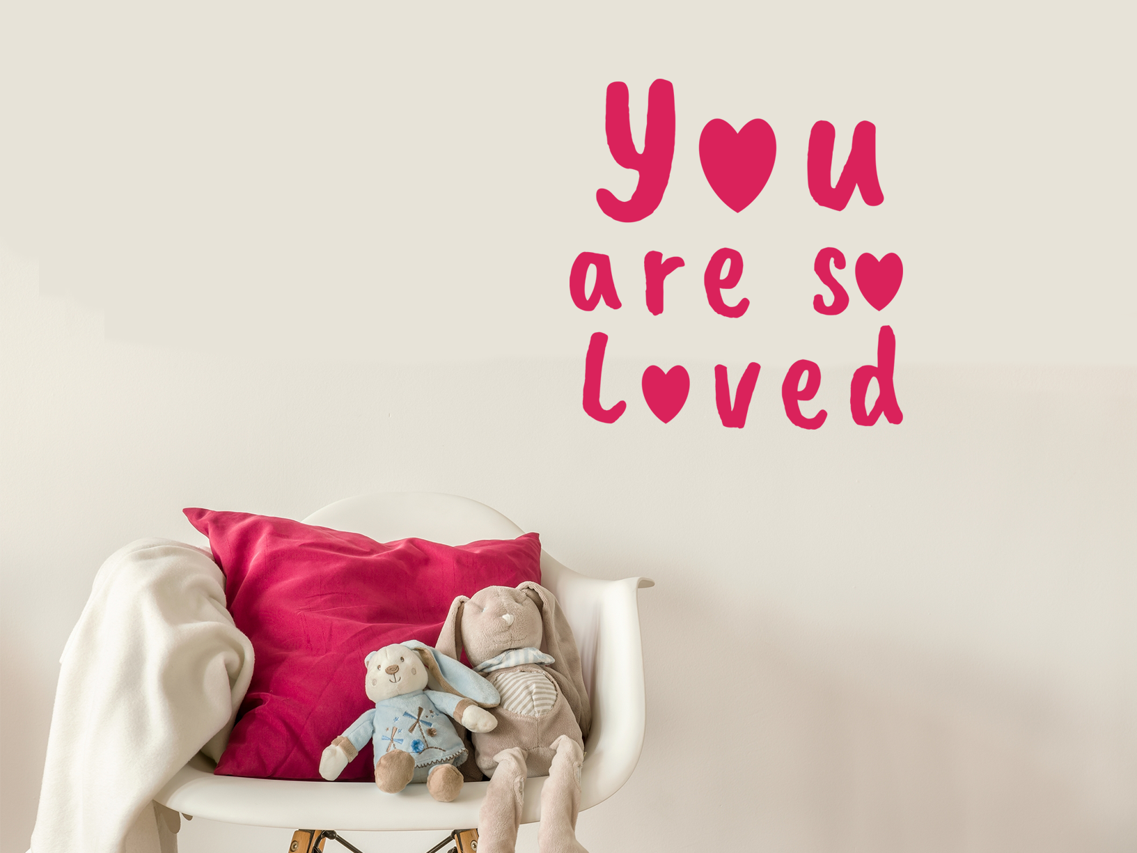 Muursticker “You are so loved”