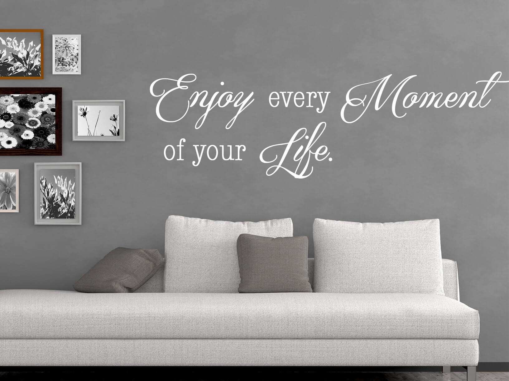 Muursticker "enjoy every moment of your life"