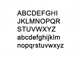 Muursticker Alfabet type 1