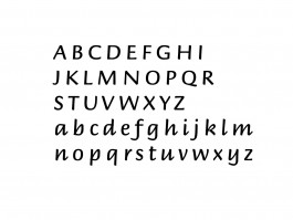 Muursticker Alfabet type 2