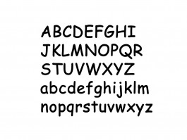 Muursticker Alfabet type 3