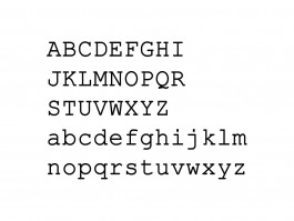 Muursticker Alfabet type 4