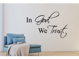 Muursticker In God, We Trust