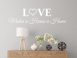 Muursticker Love makes a House a Home sierletters