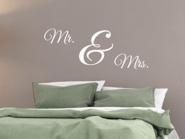 Muursticker Mr. & Mrs.