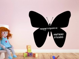 Krijtbord muursticker vlinder