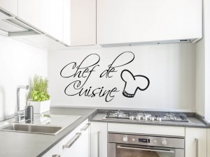 Muursticker "Chef de Cuisine"