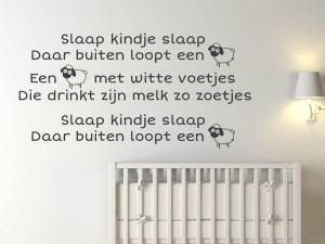 Muursticker "Slaap kindje slaap"