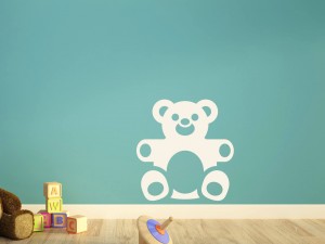 Muursticker teddybeer