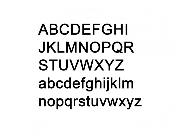 Muursticker "Alfabet type 1"