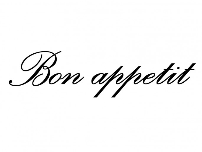 Meubelsticker "Bon Appetit"