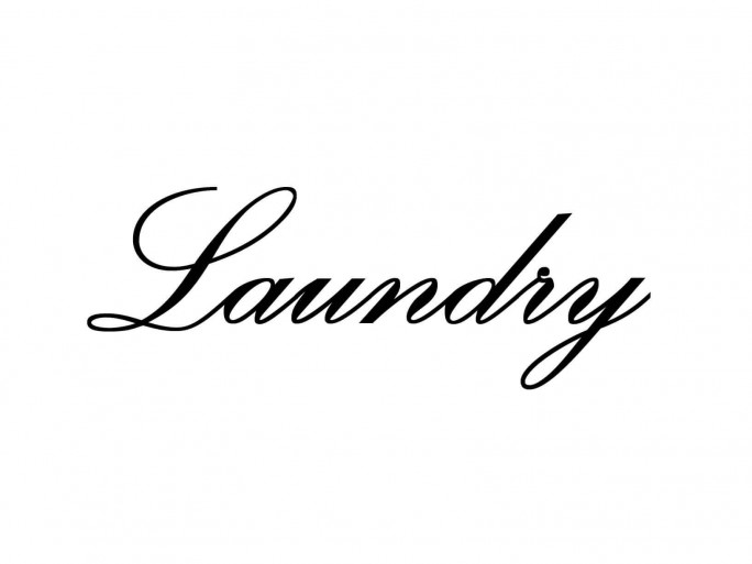 Deursticker "Laundry"