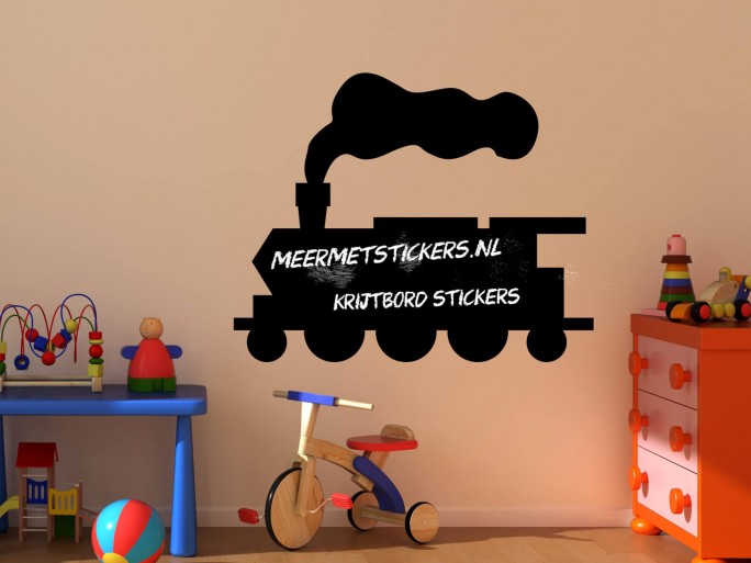 Krijtbord muursticker trein locomotief