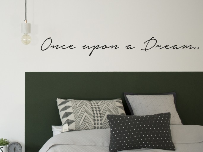 Muursticker "Once upon a dream"