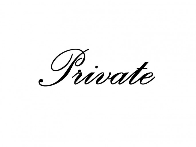 Deursticker "Private"