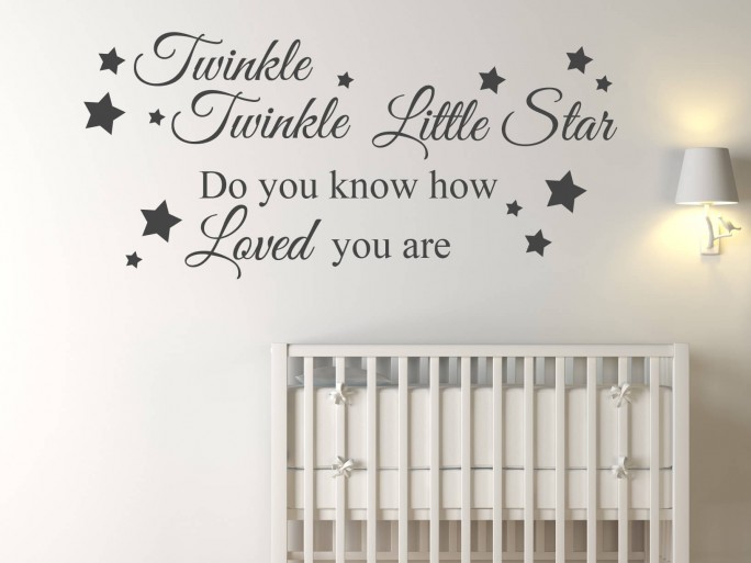 Muursticker "Twinkle Twinkle little star"