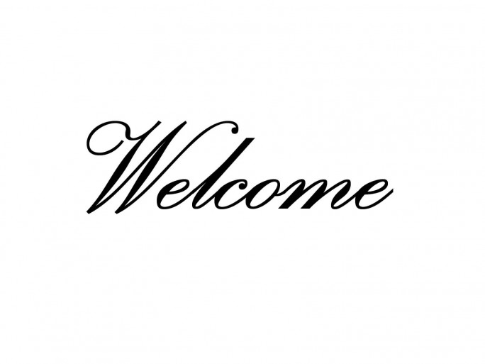 Meubelsticker "Welcome"